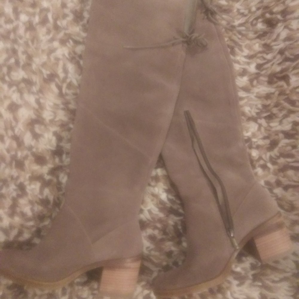 Lucky Brand over the knee suede boots